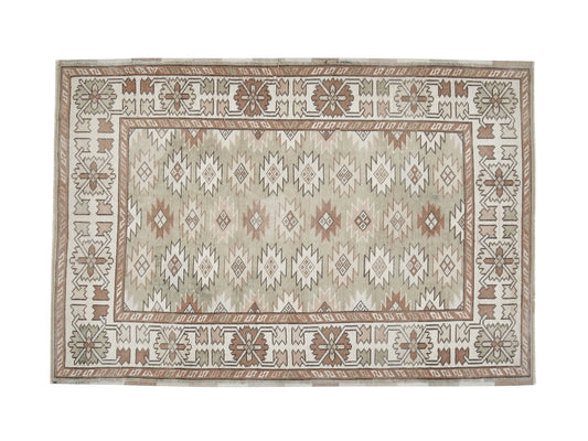 Vintage Handmade Area Rug, Turkish Oushak Antique Rug, Neutral Floor Rug, Primitive Rug, Office Rug, Carpet Rug, Turkey Rug, Rug 3x5, 12399