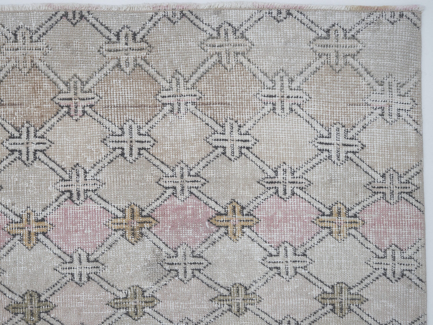 Vintage Rug, Handmade Rug, Turkish Rug, Oushak Rug, Area Rug, Neutral Rug, Office Rug, Contemporary Decor, Turkish Carpet, Rug 5x10, 12406