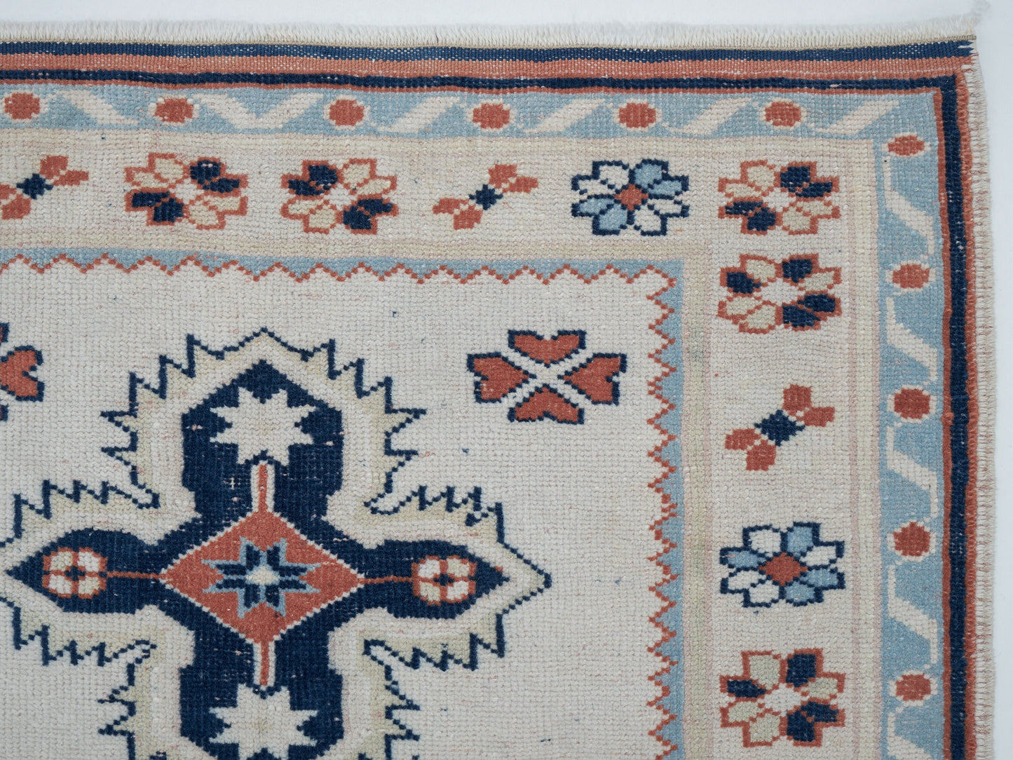 Vintage Handmade Area Rug, Turkish Oushak Eclectic Rug, Bohemian Rug, Anatolia Rug, Living Room Rug, Turkey Rug, Carpet Rug, Rug 3x4, 12398