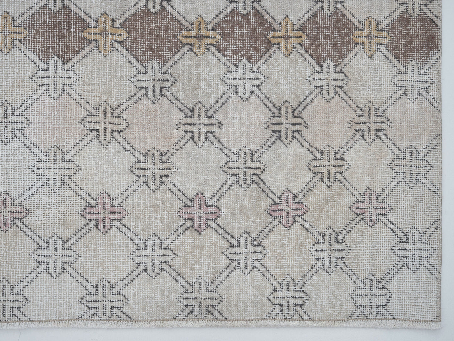 Vintage Rug, Handmade Rug, Turkish Rug, Oushak Rug, Area Rug, Neutral Rug, Office Rug, Contemporary Decor, Turkish Carpet, Rug 5x10, 12406