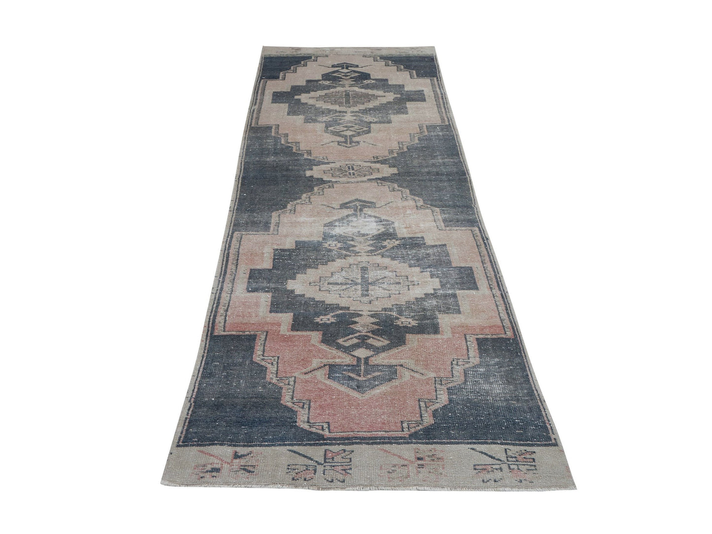 Vintage Runner, Turkish Runner, Oushak Runner, Handmade Runner Rug, Carpet Runner, Floor Runner Rug, Rug Runner, Runner Rug 3x12, 12407