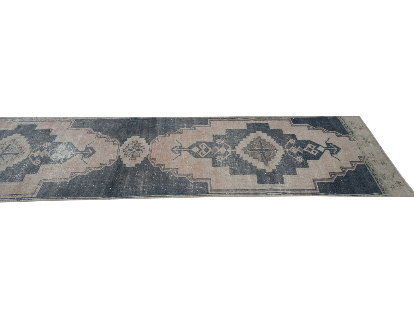 Vintage Runner, Turkish Runner, Oushak Runner, Handmade Runner Rug, Carpet Runner, Floor Runner Rug, Rug Runner, Runner Rug 3x12, 12407