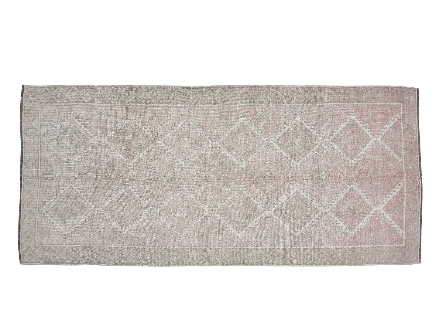 Oushak Handmade Area Rug, Turkish Vintage Unique Rug, Neutral Muted Rug,Turkish Carpet, Carpet Rug, Bedroom Rug, Turkey Rug, Rug 5x10, 12412