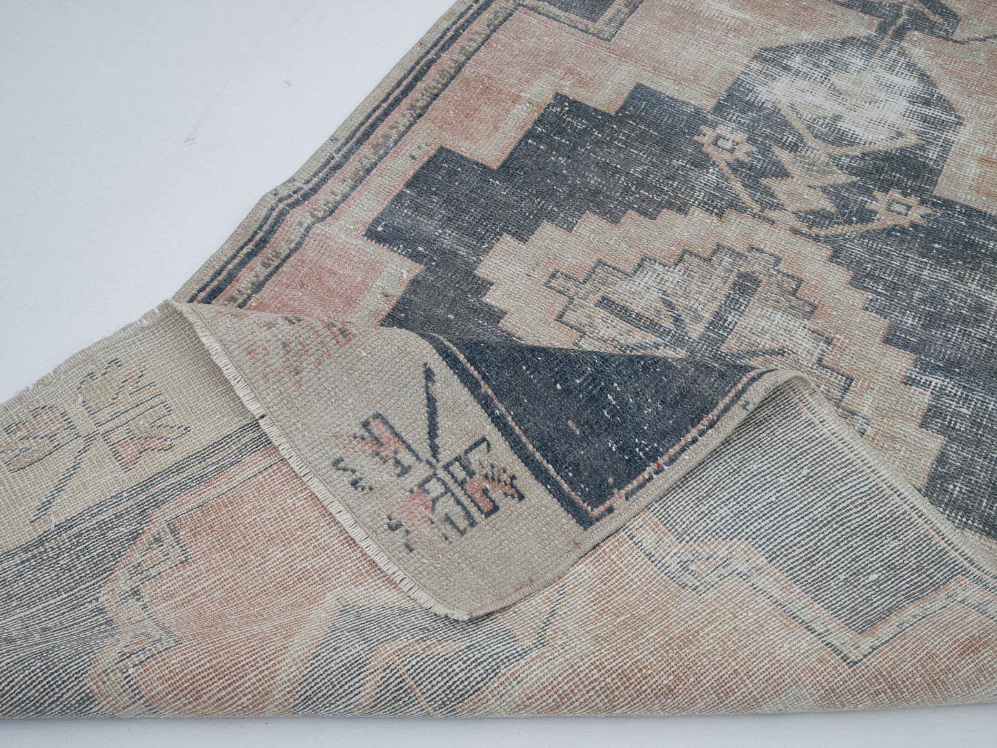 Vintage Runner, Turkish Runner, Oushak Runner, Handmade Runner Rug, Carpet Runner, Floor Runner Rug, Rug Runner, Runner Rug 3x12, 12407