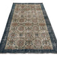Faded Oushak rug, Turkish Handmade Vintage rug ,Area rug 4x7, Blue rug, Neutral rug, Ethnic rug, Anatolia rug, Unique Turkey Rug,8755