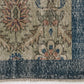 Faded Oushak rug, Turkish Handmade Vintage rug ,Area rug 4x7, Blue rug, Neutral rug, Ethnic rug, Anatolia rug, Unique Turkey Rug,8755
