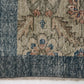 Faded Oushak rug, Turkish Handmade Vintage rug ,Area rug 4x7, Blue rug, Neutral rug, Ethnic rug, Anatolia rug, Unique Turkey Rug,8755