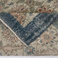 Faded Oushak rug, Turkish Handmade Vintage rug ,Area rug 4x7, Blue rug, Neutral rug, Ethnic rug, Anatolia rug, Unique Turkey Rug,8755