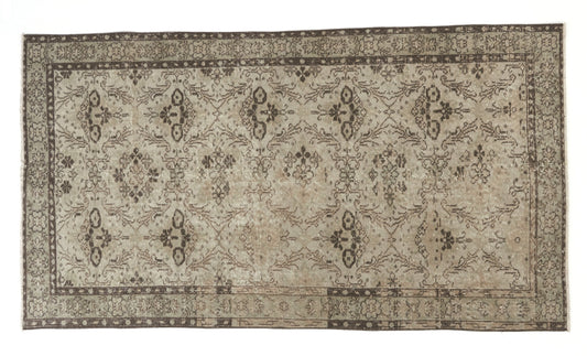 Oushak Rug, Turkish Rug, Vintage Rug, Faded rug, Area rug, 4x7 Rug, Handmade rug, Muted rug, Farmhouse decor, Wool rug, Carpet rug, 8777