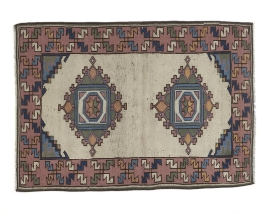 Small Oushak Vintage Turkish Rug,3x4 Rug, Area Rug , Anatolia Handmade Turkish Rug ,Antique Rug , Old Rug , Unique Rug ,8797