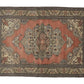 Boho Oushak Rug , Anatolian Handmade Rug , Turkish Old Rug , 3x5 Rug , Antique Area rug,Faded Carpet Rug , Traditional Rug ,Vintage Rug,8631