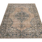 4x7 Small Area Rug , Old Wool Vintage Rug , Anatolia Handmade Oushak Rug , Turkish Rug 4x7, Neutral Rug, Rug Entryway , 8727