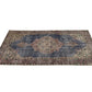 Navy Blue Turkish Rug, 4x6 Rug, Vintage Oushak rug , Anatolian Rug ,Turkish rug 4x6, Handmade rug , Bedroom rug, Floral Rug, 8708