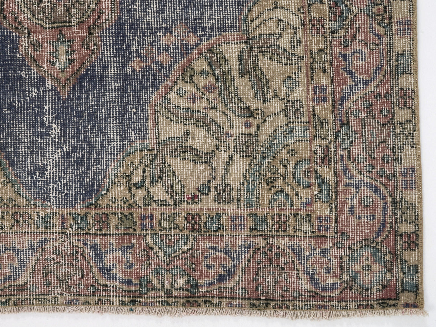 Navy Blue Turkish Rug, 4x6 Rug, Vintage Oushak rug , Anatolian Rug ,Turkish rug 4x6, Handmade rug , Bedroom rug, Floral Rug, 8708