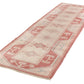 Turkish Rug Orange Beige 3x9, Hallway Kitchen Rug, Carpet Runner, Turkish Vintage Oushak Runner, Boho, 6131