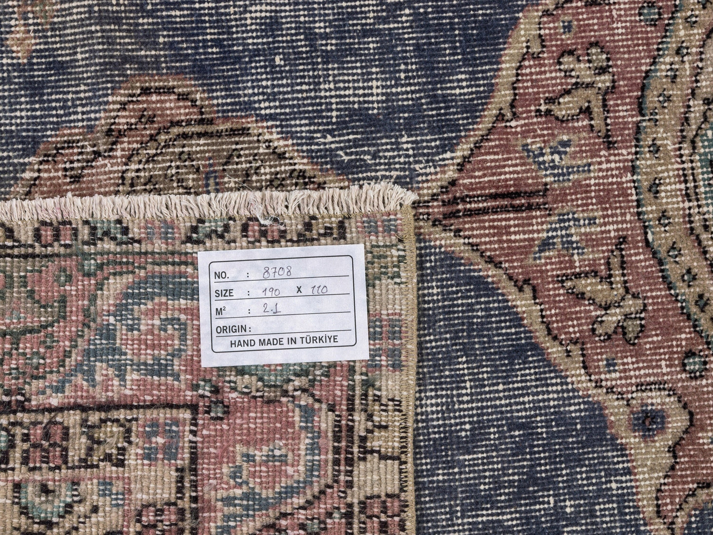 Navy Blue Turkish Rug, 4x6 Rug, Vintage Oushak rug , Anatolian Rug ,Turkish rug 4x6, Handmade rug , Bedroom rug, Floral Rug, 8708