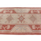 Turkish Rug Orange Beige 3x9, Hallway Kitchen Rug, Carpet Runner, Turkish Vintage Oushak Runner, Boho, 6131