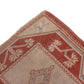 Turkish Rug Orange Beige 3x9, Hallway Kitchen Rug, Carpet Runner, Turkish Vintage Oushak Runner, Boho, 6131