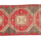 Turkish Vintage Oushak Runner Rug, 3x12 Rug Runner, Carpet Runner, Mid Century rug, Boho Rug, Shabby Chic,5955