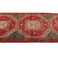 Turkish Vintage Oushak Runner Rug, 3x12 Rug Runner, Carpet Runner, Mid Century rug, Boho Rug, Shabby Chic,5955