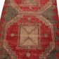 Turkish Vintage Oushak Runner Rug, 3x12 Rug Runner, Carpet Runner, Mid Century rug, Boho Rug, Shabby Chic,5955