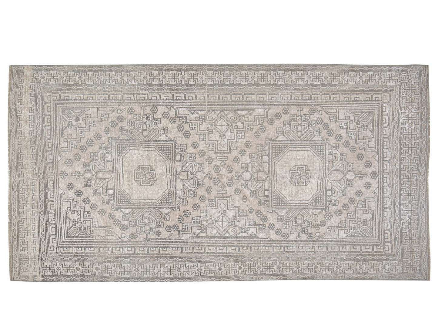 Vintage Handmade Rug, Turkish Oushak Area Rug, Neutral Floor Rug, Primitive Rug, Office Rug, Rug 4x7, Carpet Rug, Turkish Carpet, 12380
