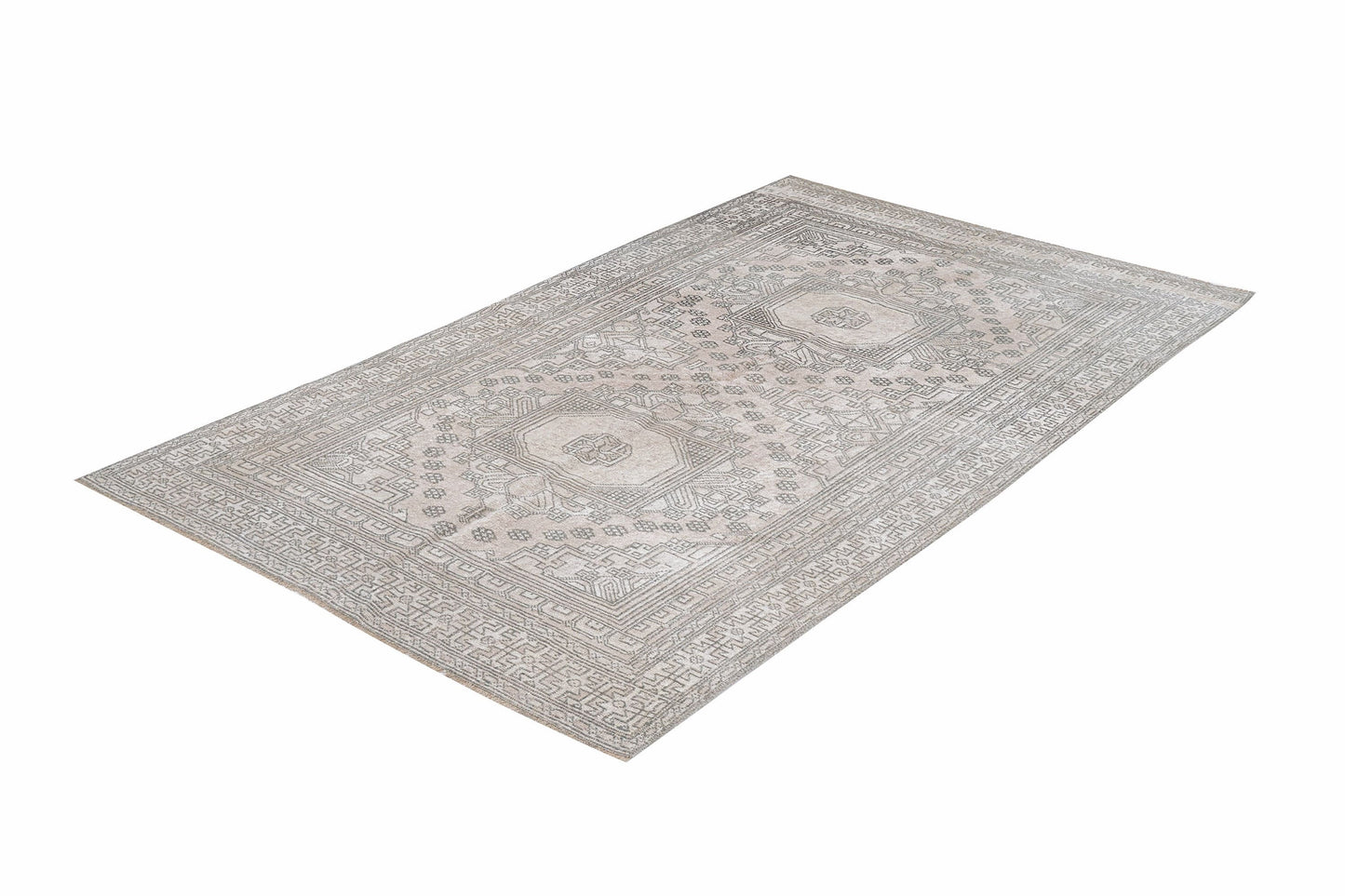 Vintage Handmade Rug, Turkish Oushak Area Rug, Neutral Floor Rug, Primitive Rug, Office Rug, Rug 4x7, Carpet Rug, Turkish Carpet, 12380