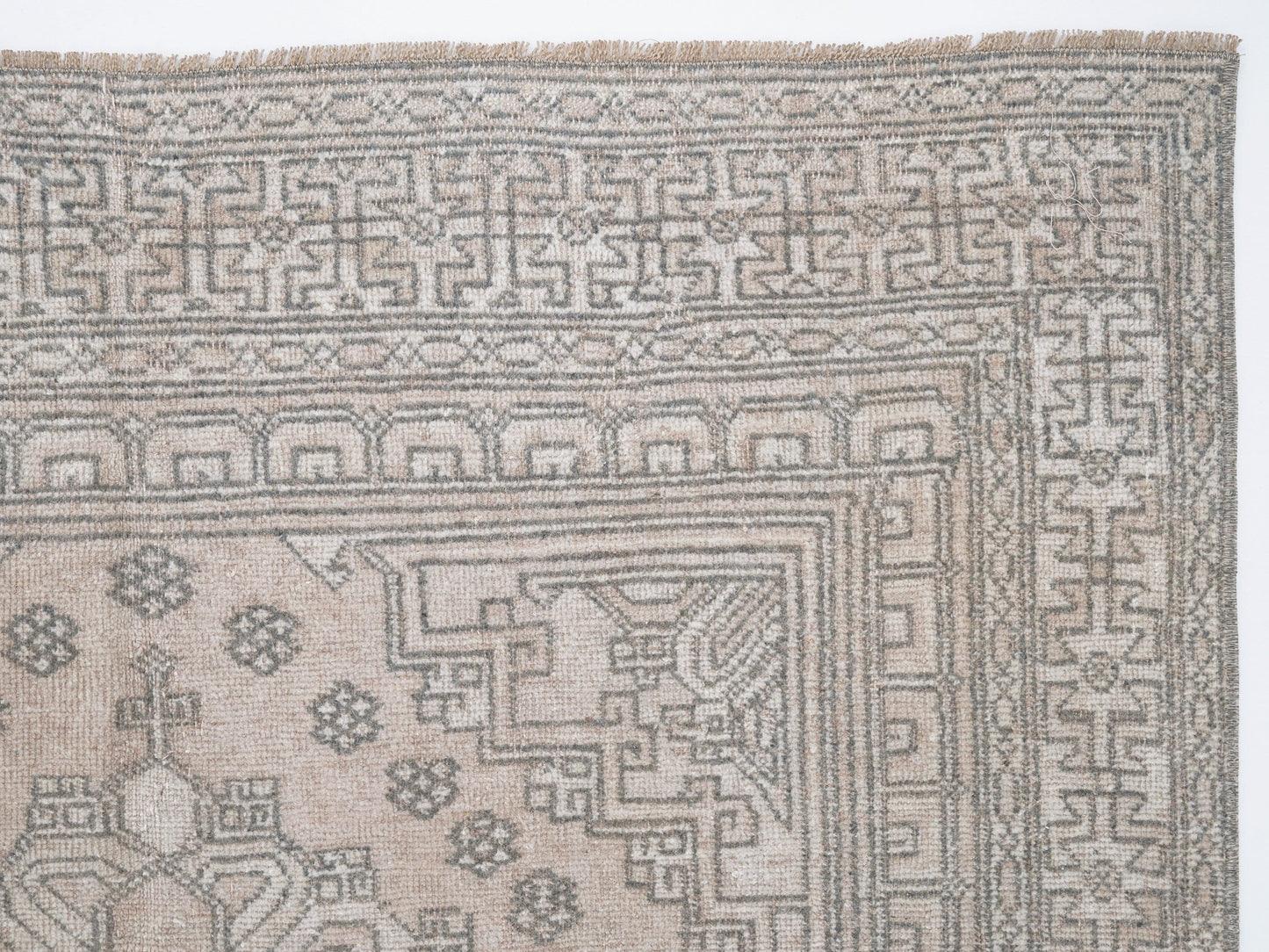 Vintage Handmade Rug, Turkish Oushak Area Rug, Neutral Floor Rug, Primitive Rug, Office Rug, Rug 4x7, Carpet Rug, Turkish Carpet, 12380
