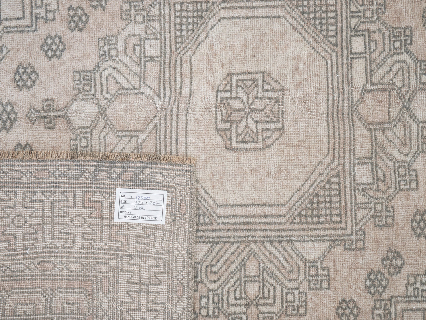 Vintage Handmade Rug, Turkish Oushak Area Rug, Neutral Floor Rug, Primitive Rug, Office Rug, Rug 4x7, Carpet Rug, Turkish Carpet, 12380