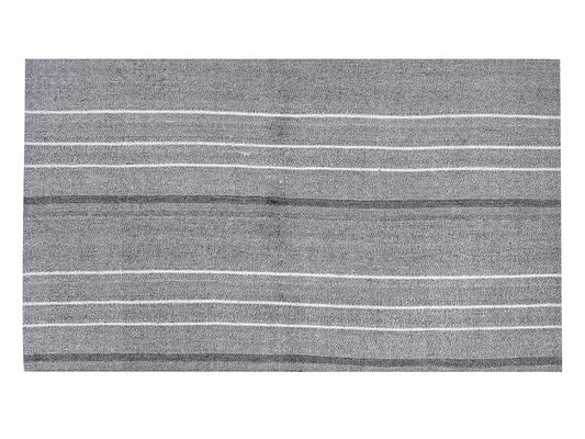 Handmade Kilim Rug, Turkish Vintage Unique Kilim Rug, Rug Kilim, Area White Striped Kilim Rug, Entryway Rug, Gray Rug, Kilim Rug 5x7, 12192