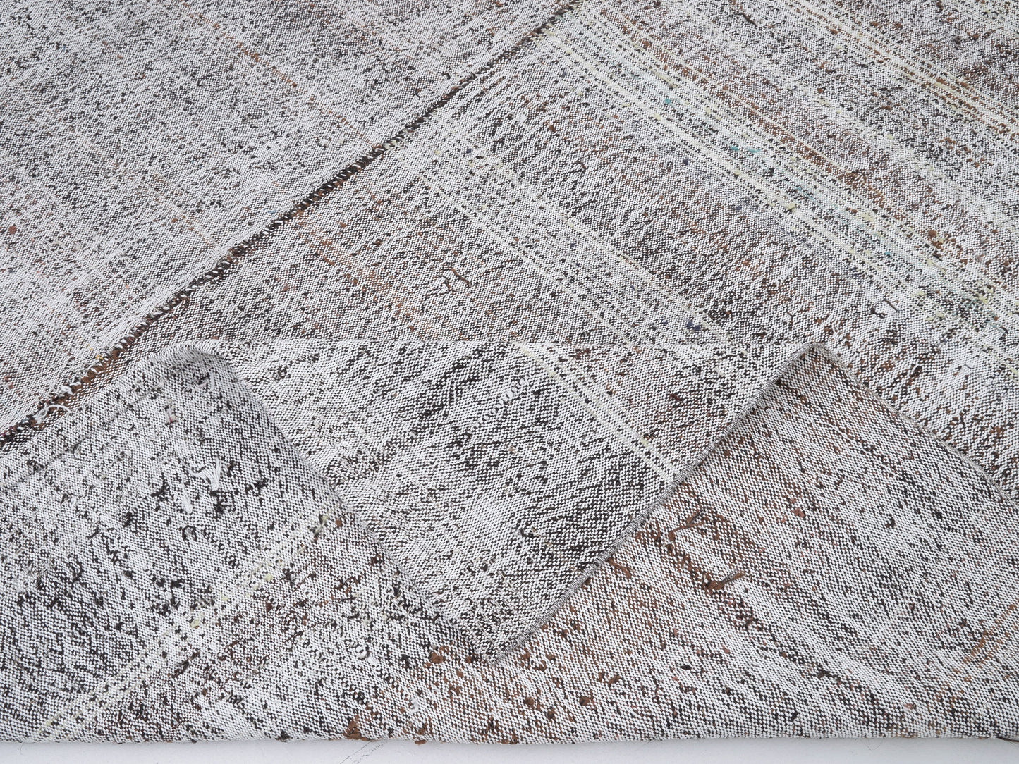 Area Kilim Rug, Turkish Unique Kilim Rug, Vintage Flat Weave Kilim Rug, Handmade Muted Kilim Rug, Office Rug, Gray Rug, Kilim Rug 7x9, 12191
