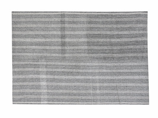 Vintage Kilim Rug, Turkish Kilim Rug, Handmade Area Unique Kilim Rug, Coastal Decor, Gray Rug, Living Room Rug, Kilim Rug 6x8, 12195
