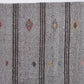 Vintage Handmade Kilim Rug, Turkish Faded Kilim Rug, Area Striped Kilim Rug, Neutral Rug, Gray Rug, Living Room Rug, Kilim Rug 6x7, 12198