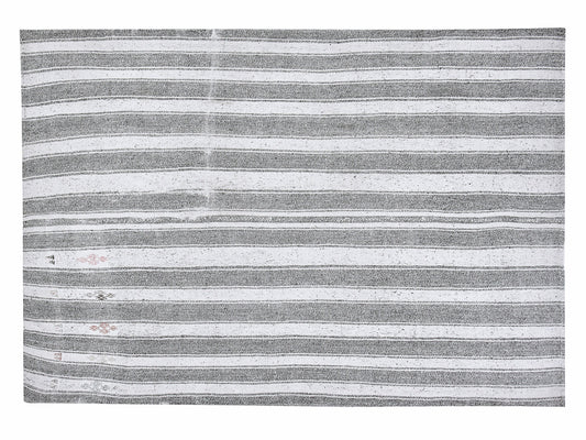 Turkish Kilim, Vintage Kilim, Handmade Flat Weave Striped Kilim Rug, Area Kilim Rug, Bohemian Kilim Rug, Office Rug, Kilim Rug 7x8, 12210