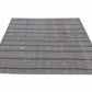 Turkish Handmade Kilim Rug, Vintage Black Striped Kilim Rug, Area Flat Weave Kilim Rug,Neutral Antique Rug, Gray Rug, Kilim Rug 6x7, 12203