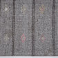 Turkish Handmade Kilim Rug, Vintage Black Striped Kilim Rug, Area Flat Weave Kilim Rug,Neutral Antique Rug, Gray Rug, Kilim Rug 6x7, 12203