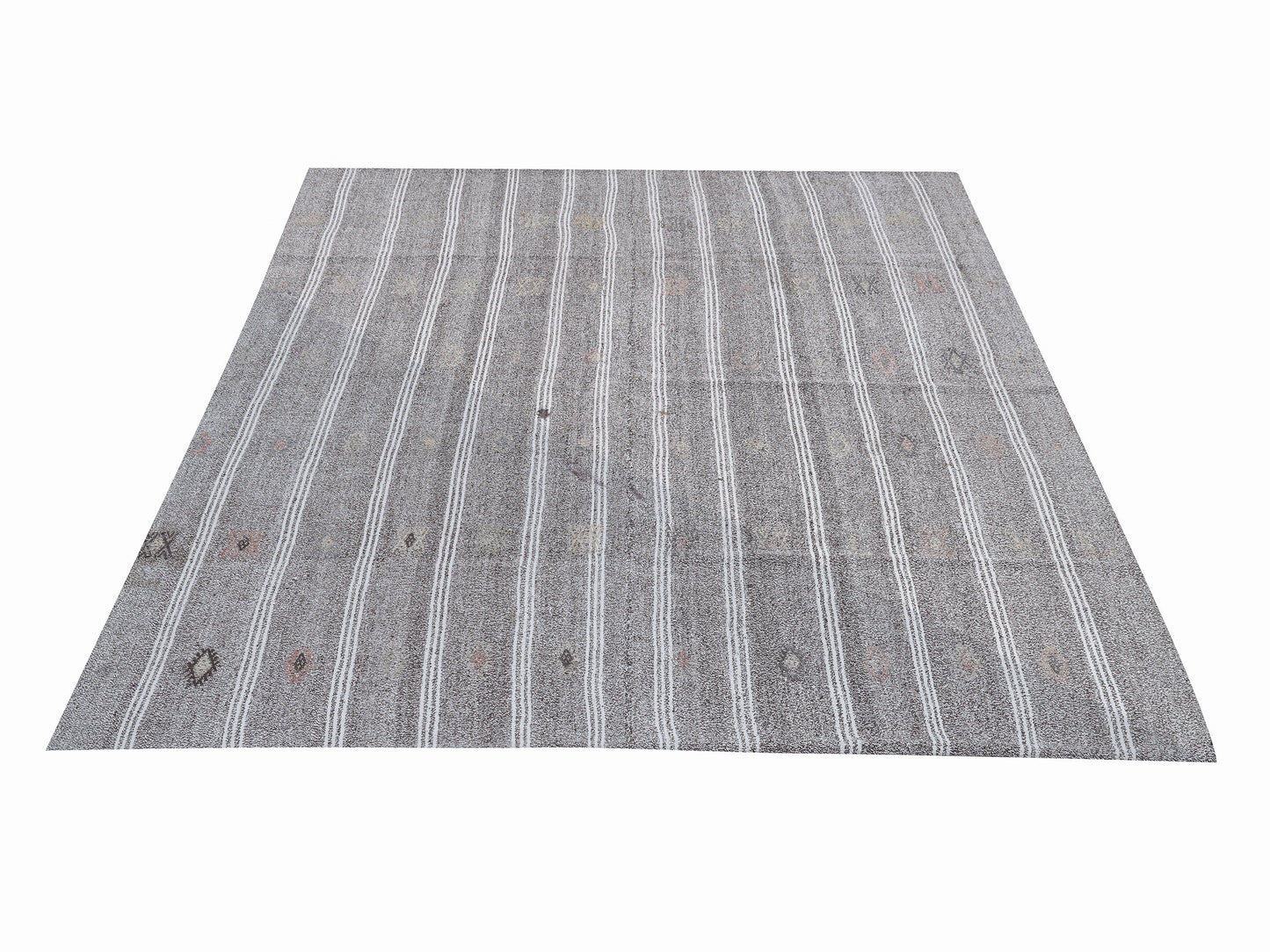 Vintage Kilim Rug, Turkish Kilim Rug, Area Kilim Rug, Handmade Kilim Rug, Living Room Rug, Gray Rug, Neutral Rug, Kilim Rug 6x8, 12208