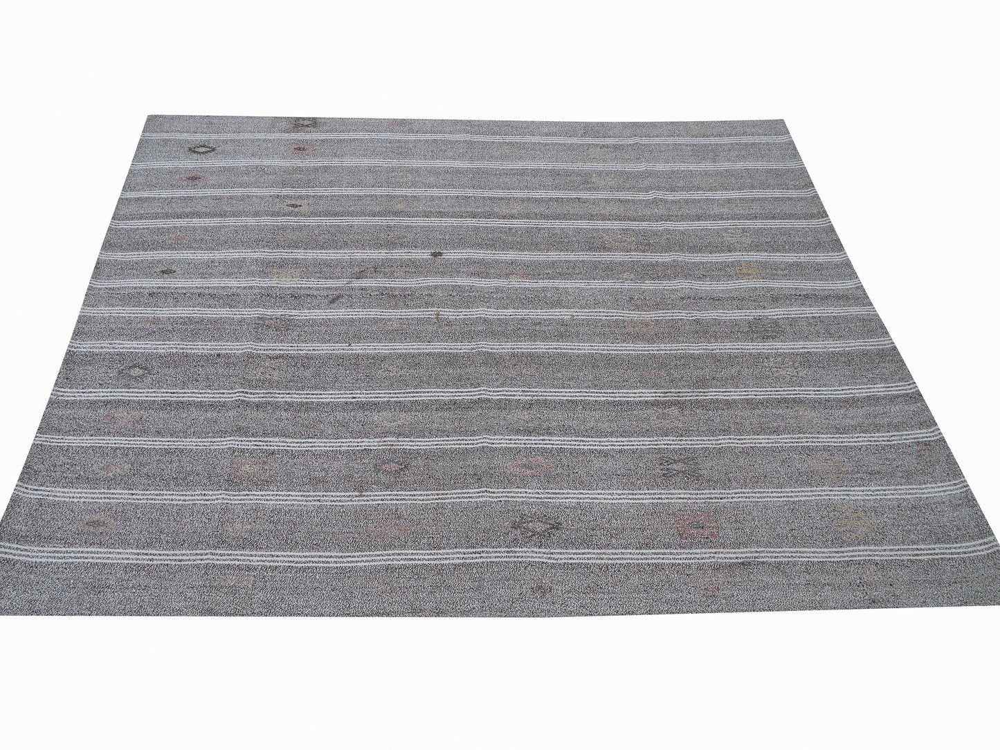 Vintage Kilim Rug, Turkish Kilim Rug, Area Kilim Rug, Handmade Kilim Rug, Living Room Rug, Gray Rug, Neutral Rug, Kilim Rug 6x8, 12208