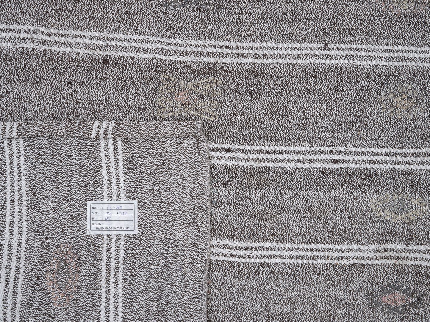 Vintage Kilim Rug, Turkish Kilim Rug, Area Kilim Rug, Handmade Kilim Rug, Living Room Rug, Gray Rug, Neutral Rug, Kilim Rug 6x8, 12208