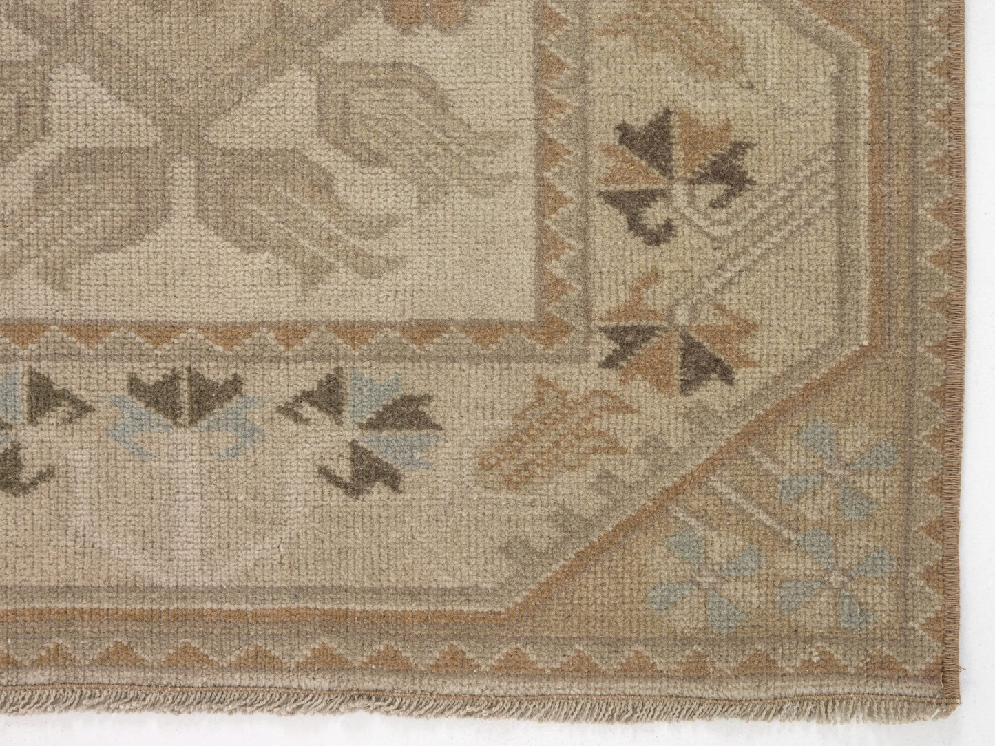 3x4 Faded Small Carpet Rug, Handmade Oushak Rug, Turkish Rug Neutral, Anatolia rug, Wool rug, Vintage Rug, Pastel rug, One of a kind,8948