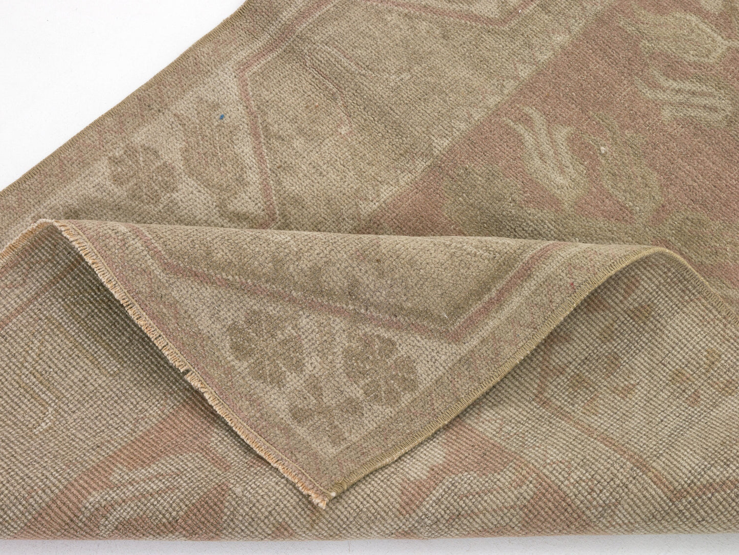 Neutral Rug, Beige Small Rug, Vintage Carpet, Turkish Carpet, Area Rug, 3x5 Rug, Faded Oushak Rug, Wool Handmade Rug, Entryway rug, 8951