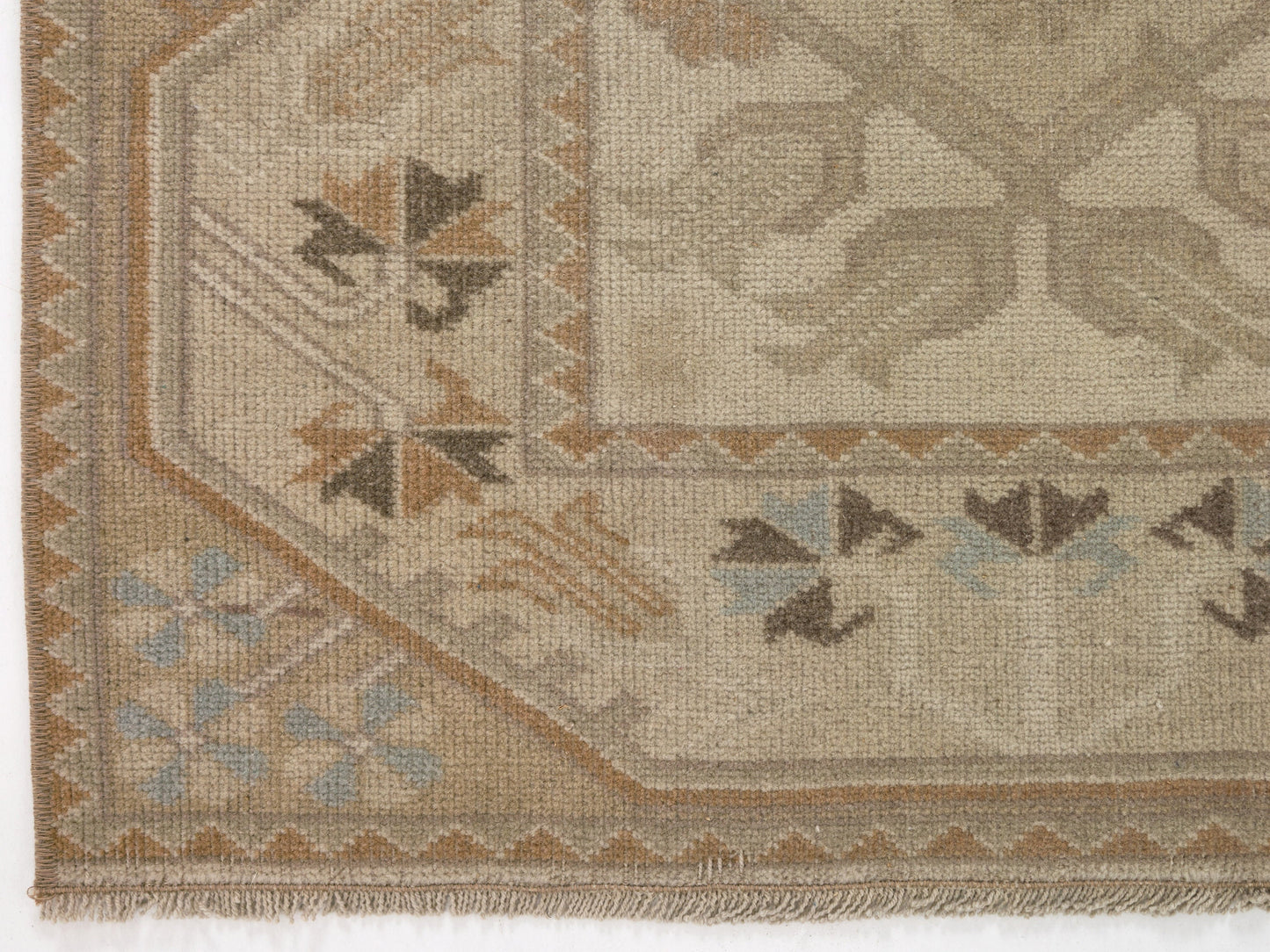 3x4 Faded Small Carpet Rug, Handmade Oushak Rug, Turkish Rug Neutral, Anatolia rug, Wool rug, Vintage Rug, Pastel rug, One of a kind,8948