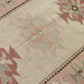 Muted Oushak Rug, Vintage Rug, Beige Rug, Area rug 4x5 , Small Carpet rug, Turkish Neutral rug, Handmade rug, Pastel rug, Oushak Carpet,9056