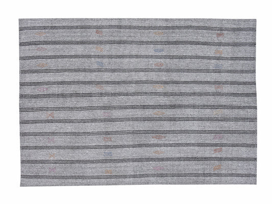Vintage Handmade Kilim Rug, Turkish Faded Kilim Rug, Area Unique Kilim Rug, Gray Rug, Living Room Rug, Rug Kilim, Kilim Rug 6x8, 12213