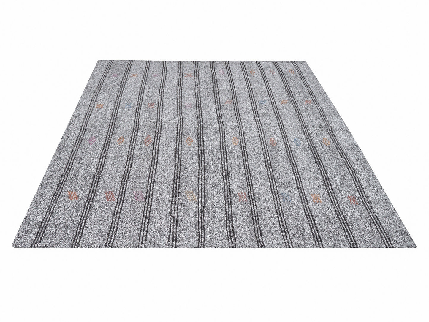 Vintage Handmade Kilim Rug, Turkish Faded Kilim Rug, Area Unique Kilim Rug, Gray Rug, Living Room Rug, Rug Kilim, Kilim Rug 6x8, 12213