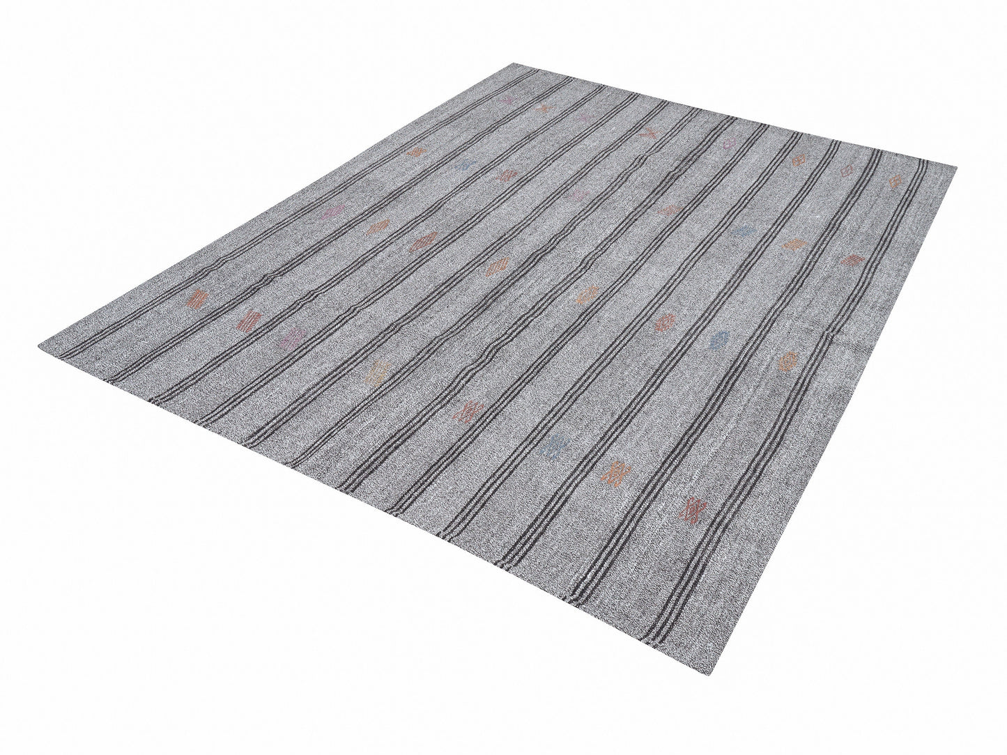 Vintage Handmade Kilim Rug, Turkish Faded Kilim Rug, Area Unique Kilim Rug, Gray Rug, Living Room Rug, Rug Kilim, Kilim Rug 6x8, 12213