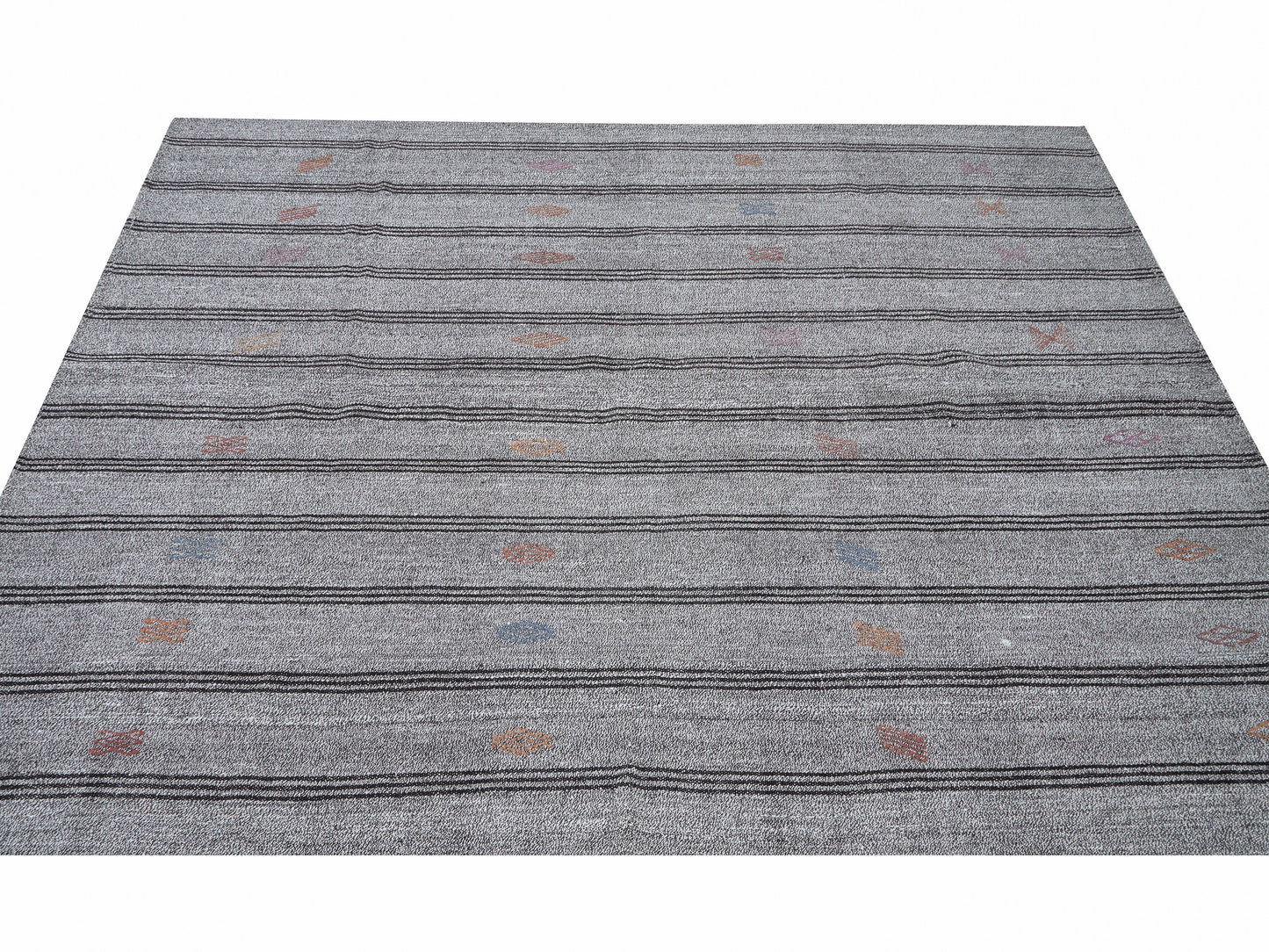 Vintage Handmade Kilim Rug, Turkish Faded Kilim Rug, Area Unique Kilim Rug, Gray Rug, Living Room Rug, Rug Kilim, Kilim Rug 6x8, 12213