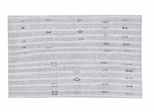 Vintage Kilim Rug, Handmade Kilim Rug, Turkish Unique Kilim Rug, Area Muted Kilim Rug, Coastal Decor, Kilim Rug 5x7, Neutral Rug, 12216
