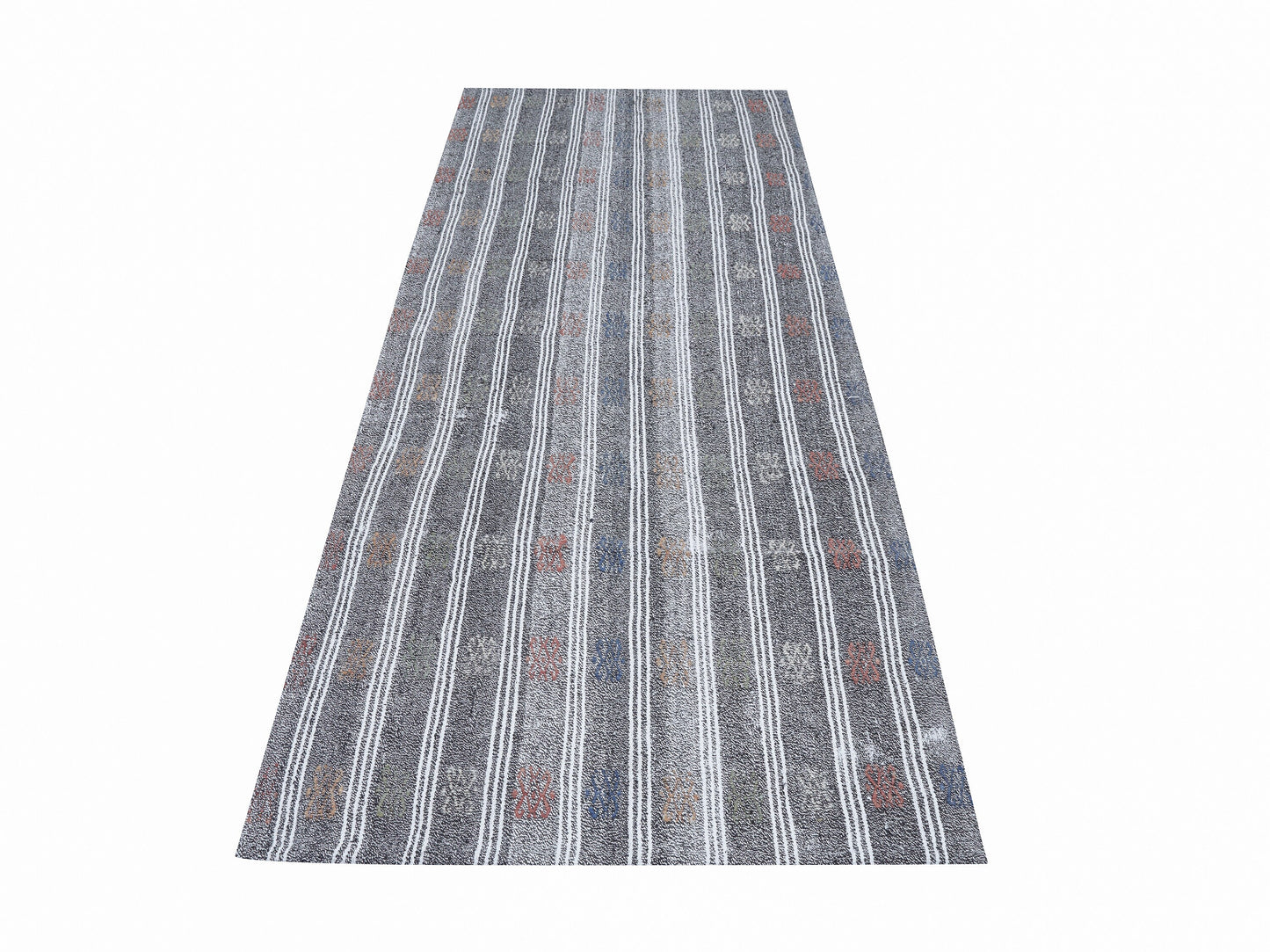 Turkish Vintage Runner Rug, Handmade Runner Rug, Oushak Runner, Long Runner, Kilim Runner, Scandinavian Rug, Rug Runner 3x10, 12226