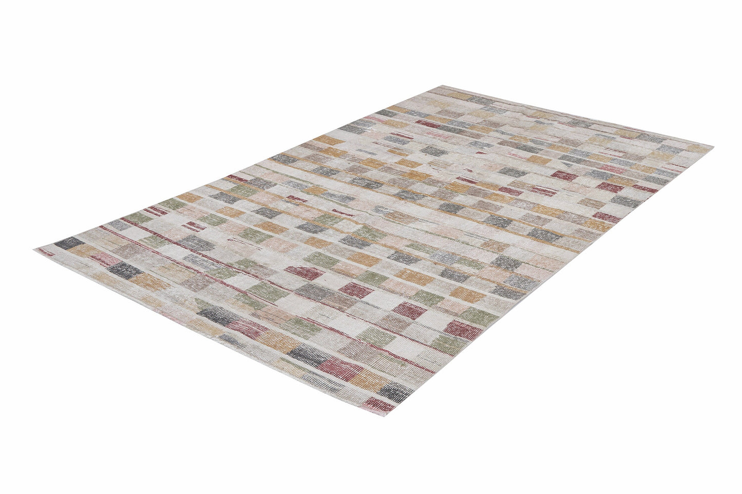 Oushak Area Rug, Turkish Vintage Handmade Rug, Neutral Floor Rug, Carpet Rug, Office Rug, Anatolia Rug, Rug 5x7, Turkish Carpet, 12374